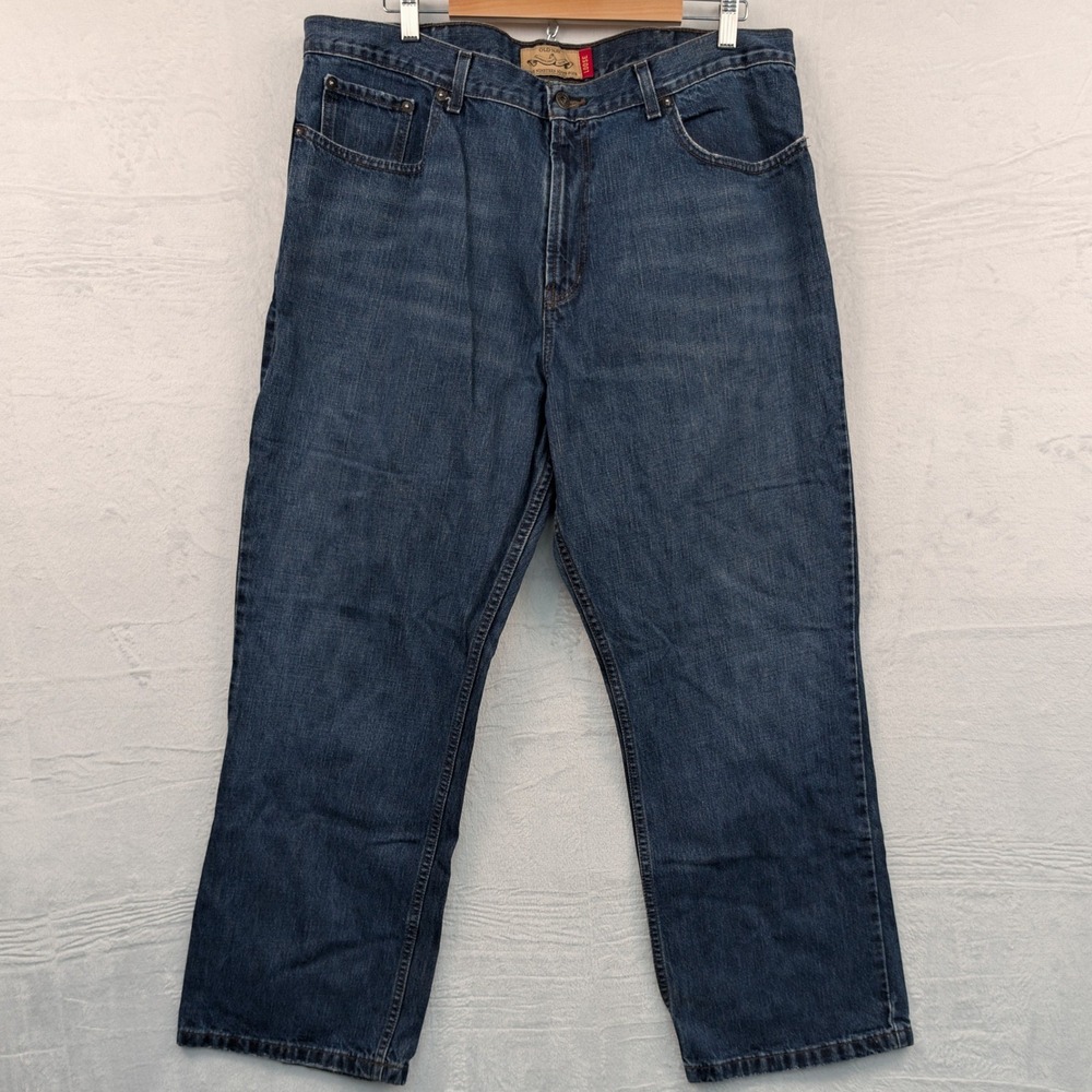 VTG Old Navy Jeans Men's 40X32 Blue Loose Fit Wide-Leg Workwear Grunge Y2K